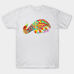 mexican asian pangolin armadillo ecopop in kawaii patterns T-Shirt